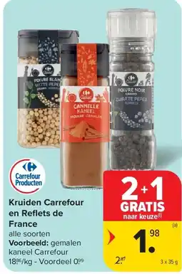 Carrefour Kruiden Carrefour en Refl ets de France aanbieding