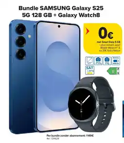 Carrefour Bundle SAMSUNG Galaxy S25 5G 128 GB + Galaxy Watch8 aanbieding