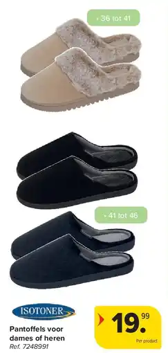 Carrefour Pantoffels voor dames of heren aanbieding