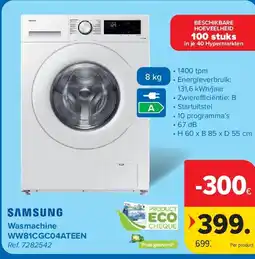 Carrefour Wasmachine WW81CGC04ATEEN aanbieding