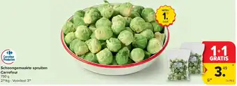 Schoongemaakte spruiten Carrefour