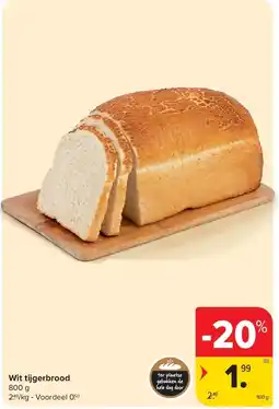 Carrefour Wit tijgerbrood aanbieding