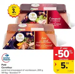Carrefour Paté Carrefour aanbieding