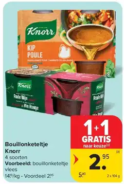 Carrefour Bouillonketeltje Knorr aanbieding