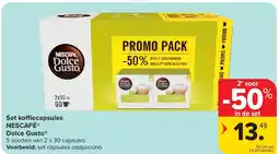 Carrefour Set koffiecapsules NESCAFÉ Dolce Gusto aanbieding