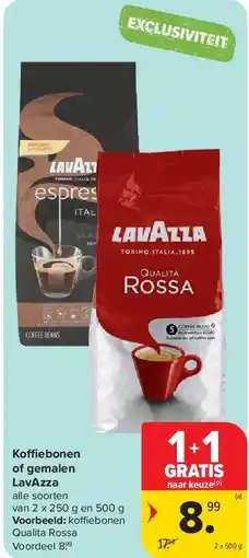 Carrefour Ko ebonen of gemalen LavAzza aanbieding