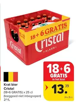 Carrefour Krat bier Cristal aanbieding