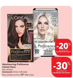 Carrefour Haarkleuring Préférence L’Oréal Paris aanbieding