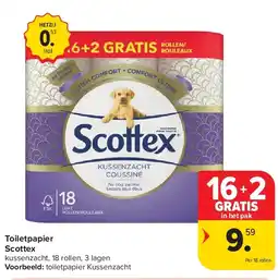 Carrefour Toiletpapier Scottex aanbieding