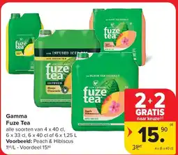 Carrefour Gamma Fuze Tea aanbieding