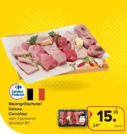 Carrefour Steengrillschotel Deluxe Carrefour aanbieding