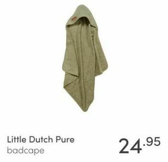 Baby & Tiener Little dutch pure badcape aanbieding