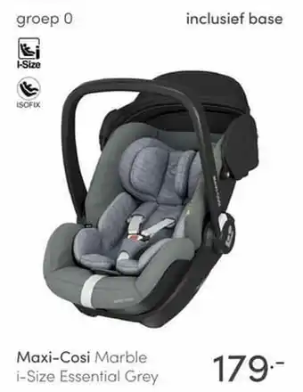 Baby & Tiener Maxi-cosi marble i-size essential grey aanbieding