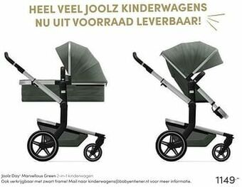 Baby & Tiener Joolz day+ marvellous green 2-in-1 kinderwagen aanbieding