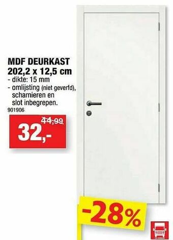 Hubo Mdf deurkast aanbieding