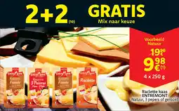 Cora Raclette kaas entremont aanbieding