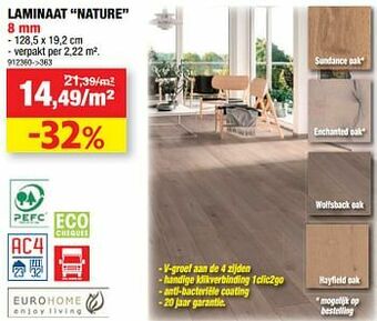 Hubo Laminaat nature aanbieding