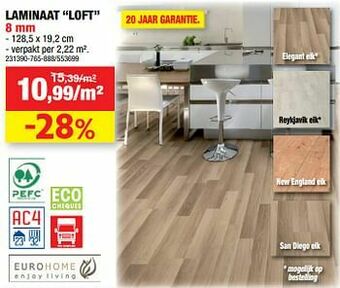 Hubo Laminaat loft aanbieding