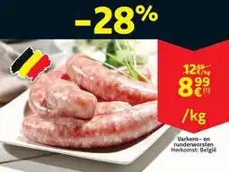 Cora Varkens en runderworsten aanbieding