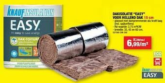 Hubo Dakisolatie easy voor hellend dak aanbieding