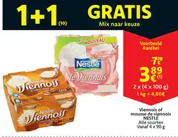 Cora Viennois of mousse de viennois nestle aanbieding