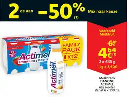 Cora Melkdrank danone actimel aanbieding