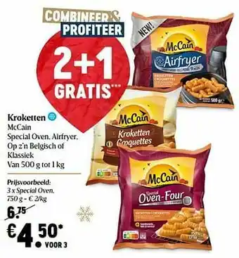 Kroketten mccain special oven