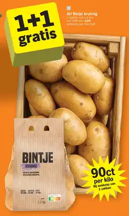 Albert Heijn Ah bintje kruimig aanbieding