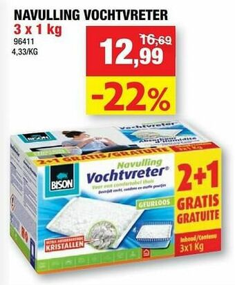Hubo Navulling vochtvreter aanbieding
