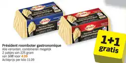 Albert Heijn Président roomboter gastronomique aanbieding