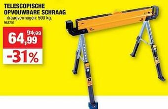 Hubo Telescopische opvouwbare schraag aanbieding