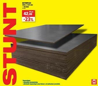 Hubo Betonplex aanbieding