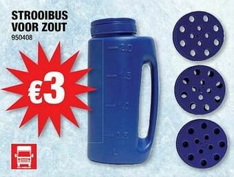 Hubo Strooibus voor zout aanbieding