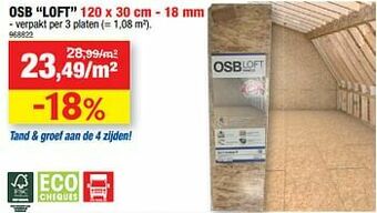 Hubo Osb loft aanbieding
