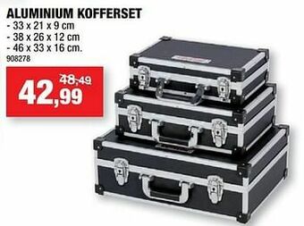 Hubo Aluminium kofferset aanbieding
