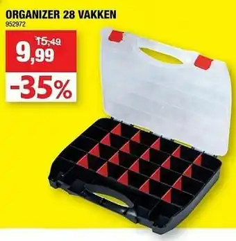 Hubo Organizer 28 vakken aanbieding