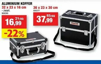 Hubo Aluminium koffer aanbieding
