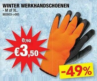Hubo Winter werkhandschoenen aanbieding