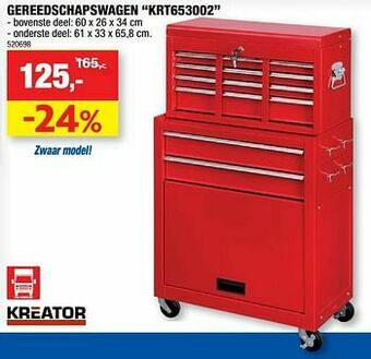 Hubo Gereedschapswagen krt653002 aanbieding