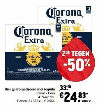 Bier gearomatiseerd met tequila corona - extra