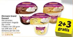 Albert Heijn Ehrmann grand dessert aanbieding