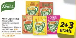 Albert Heijn Knorr cup-a-soup aanbieding