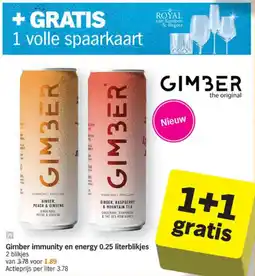 Albert Heijn Gimber immunity en energy aanbieding
