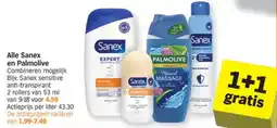 Albert Heijn Alle sanex en palmolive aanbieding