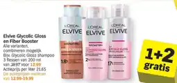 Albert Heijn Elvive glycolic gloss en fiber booster aanbieding