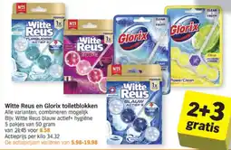 Albert Heijn Witte reus en glorix toiletblokken aanbieding