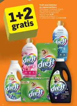 Albert Heijn Dreft wasmiddelen en wasverzachters aanbieding