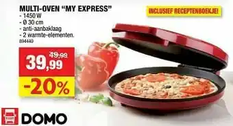 Hubo Domo elektro multi-oven my express aanbieding