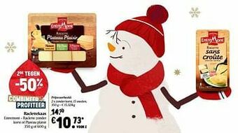 Delhaize Raclettekaas entremont zonder korst aanbieding