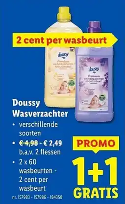 Lidl Doussy wasverzachter aanbieding